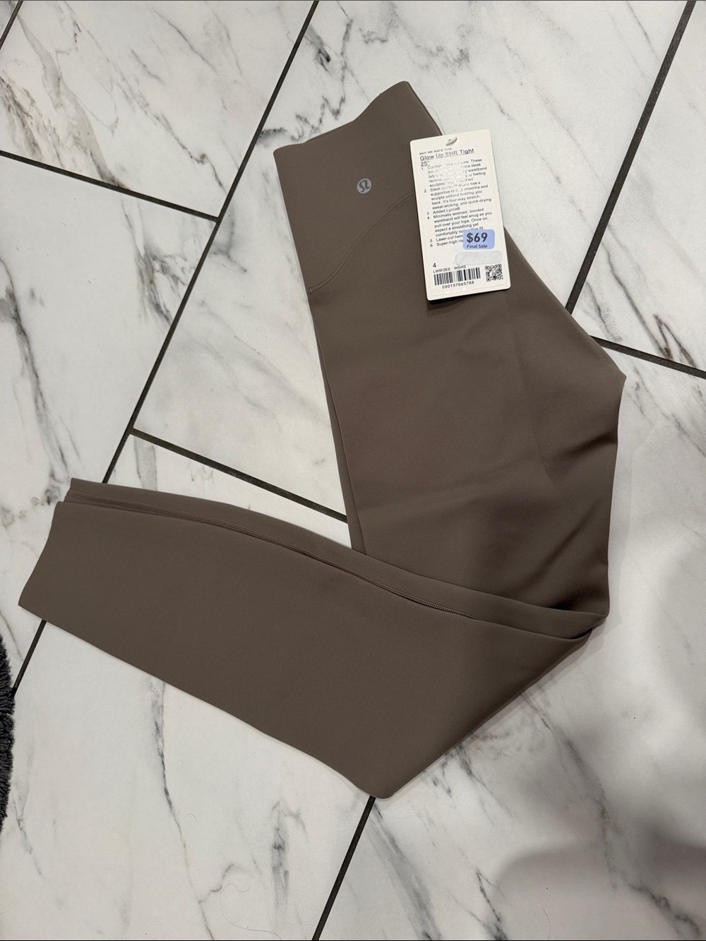 lululemon glow up leggings new with tag